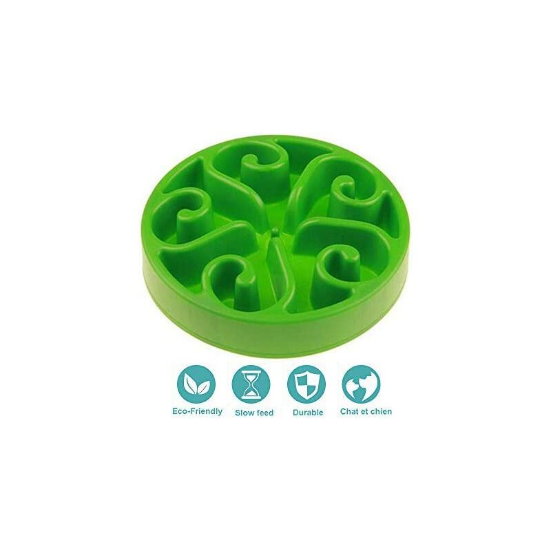 

Cuenco para perros anti serpiente, cuenco para perros de alimentación lenta, cuenco interactivo interesante para perros, cuenco de comida duradero,