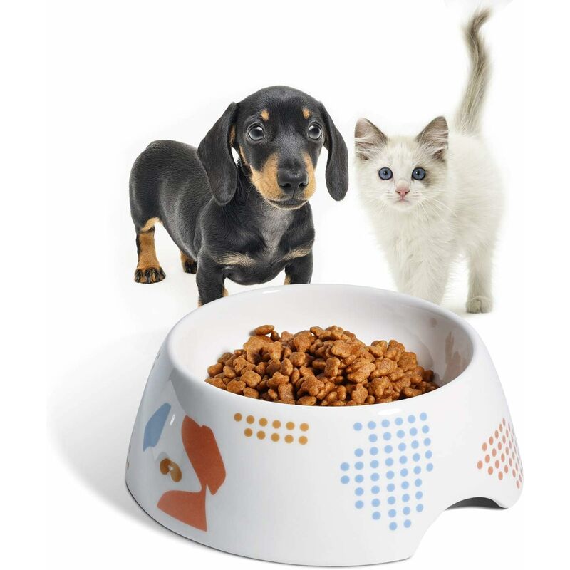 

Abcrital - Cuenco para perros, cuenco de cerámica de 350 ml para gatos y perros, cuenco de comida antideslizante