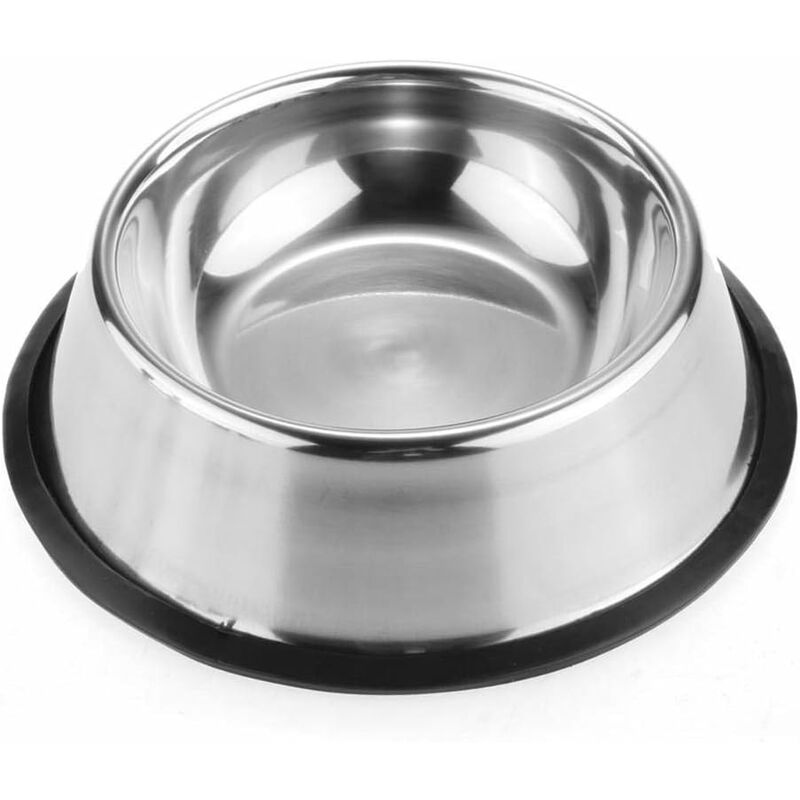 

Cuenco para perros de acero inoxidable con fondo antideslizante