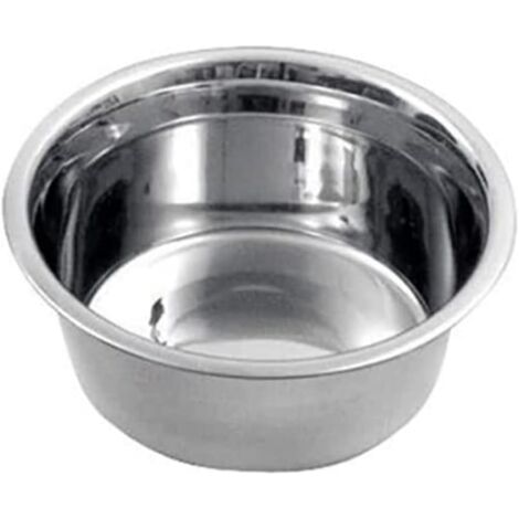 Cuenco para perros de acero inoxidable de aprox. 1800 ml.