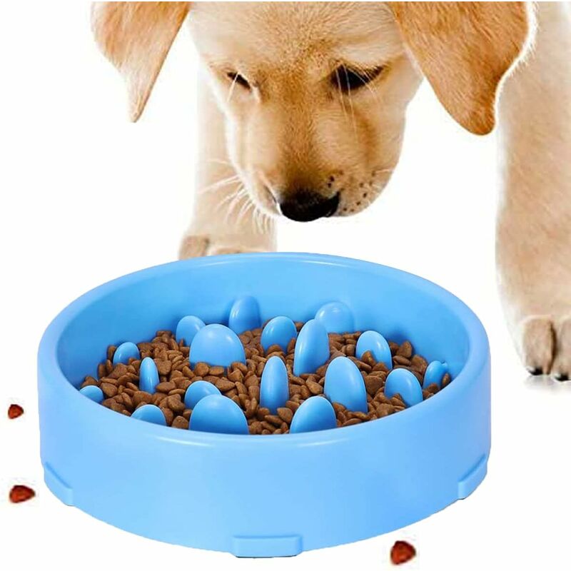 

Cuenco para perros de alimentación lenta, diseño antideslizante de alimentación lenta, cuenco interactivo divertido para perros y gatos, promueve una
