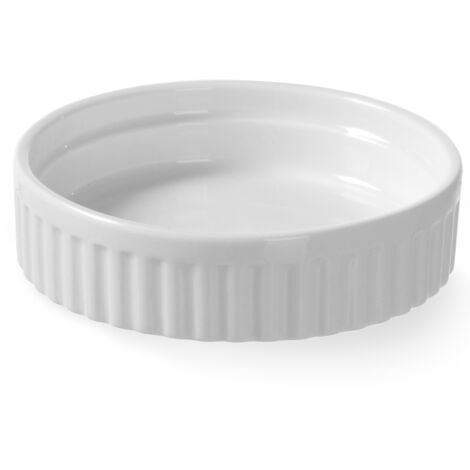 Cuenco para ramequín de horno para hornear hasta 600 °C, de porcelana, diámetro 100 mm, altura 25 mm - Hendi 783627