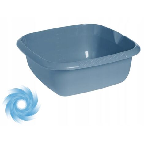 Cuenco rectangular de plástico con pico vertedor 13L 38x38 cm KEEEPER