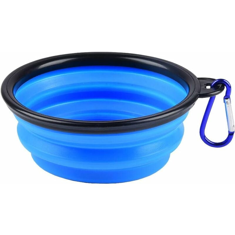 

Cuencos de viaje para perros y gatos, silicona plegable, juego de 1 pieza