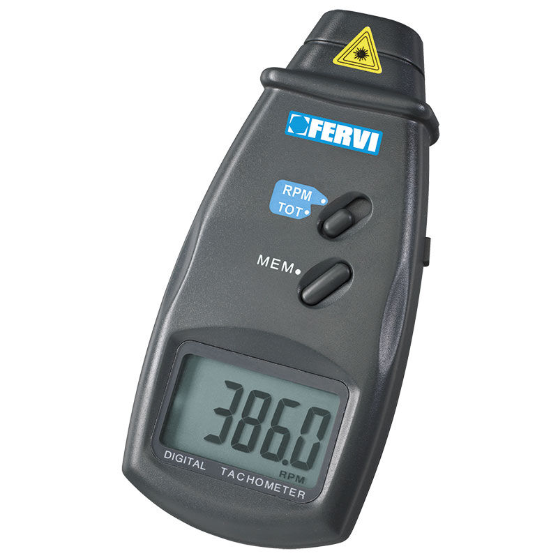 

CUENTAVUELTAS DIGITAL TACÓMETRO OPTICO C067 - Fervi