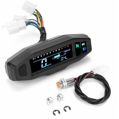 Cuentakilómetros digital LCD universal para bicicleta eléctrica