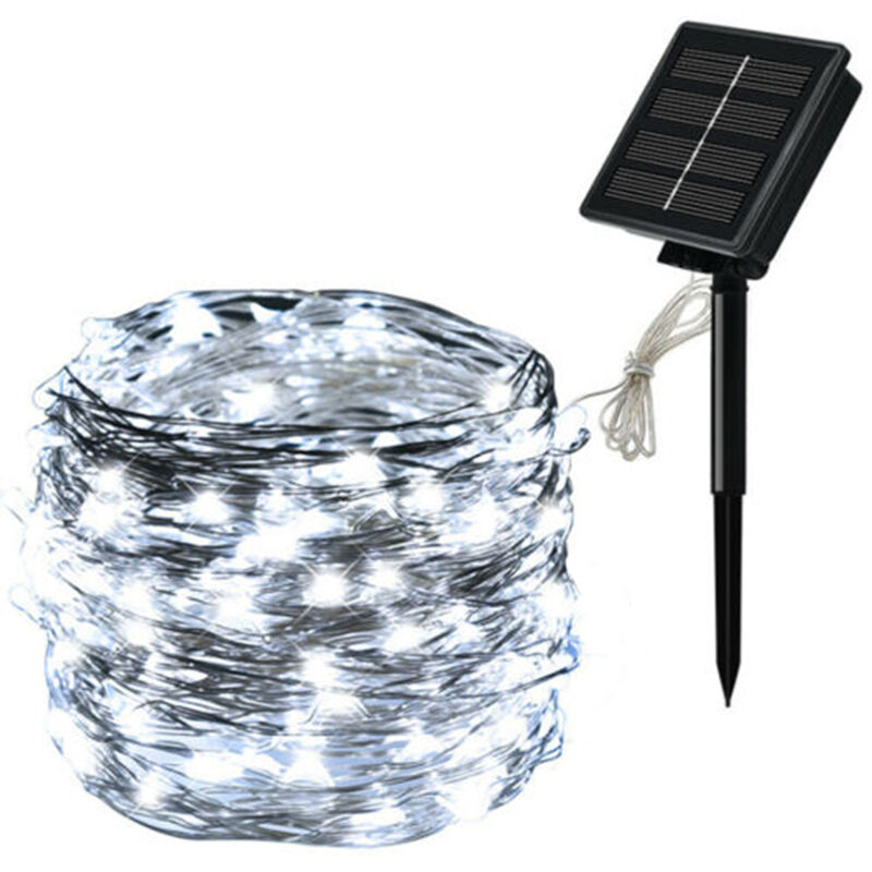 

cuento guirnalda solar Garland ,sin control remoto,Blanco, 20m 200 luces