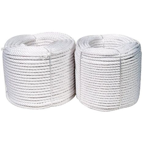 CUERDA CABLEADA NYLON MATE 6MM - 100 M