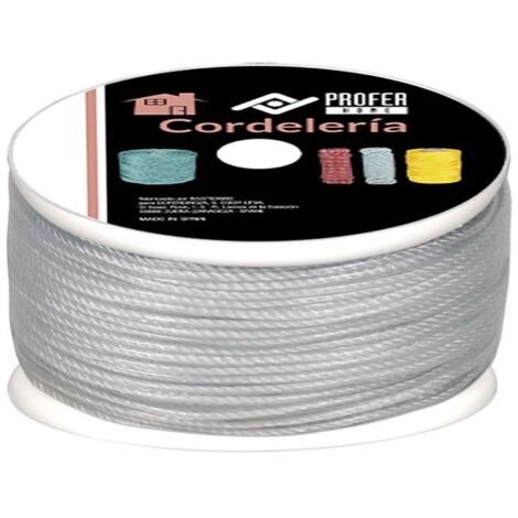 CUERDA CABLEADA PE PLASTIFICADA 4C 5MM BLNC - 100 M