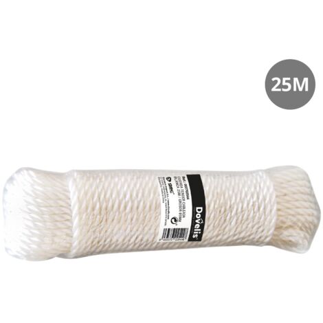 Cuerda cableada polietileno 25m blanca GSC 2702544