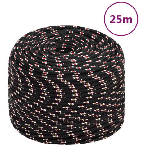 Cuerda De Polipropileno Blanca 8 Mm X 25 M | Para Barcos, Kayak, Camping | Resistente A La Intemperie