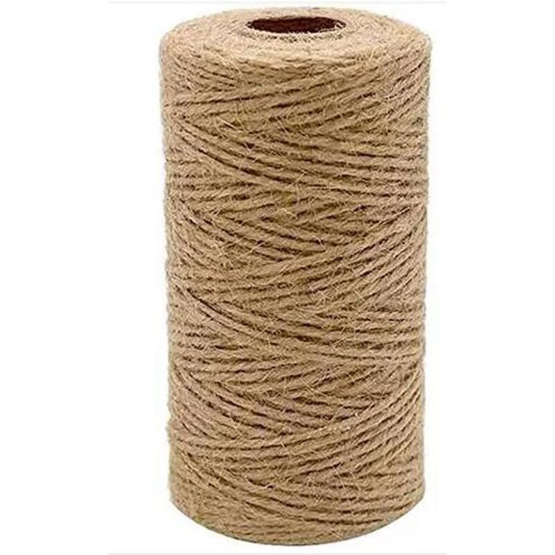 Cuerda de cáñamo de Sisal Natural de 2mm x 100 metros, cordón grueso resistente para poste rascador para gatos, árbol, jardín, encuadernación,