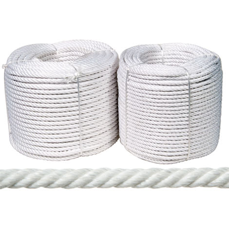 Cuerda de nylon mate Rombull Ronets Blanco16mm 100m Blanco