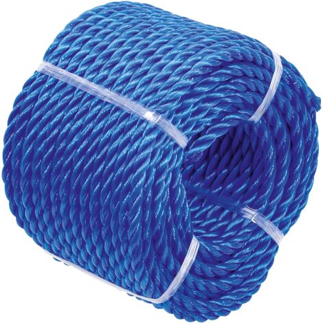 Cuerda de plástico / Cuerda multiuso  4 mm x 20 m  azul