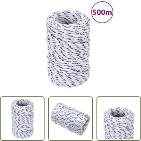 Cuerda de polipropileno -  Cuerda de barco polipropileno blanco 2 mm 500 m