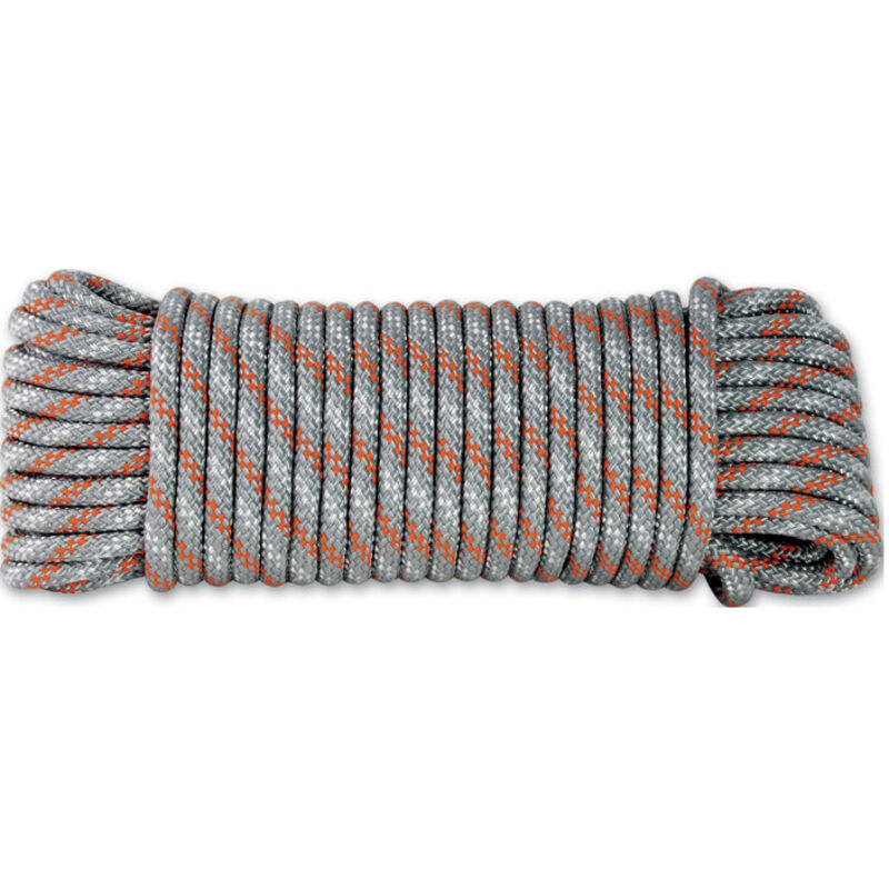Cuerda de polipropileno trenzada gris 450 kg
