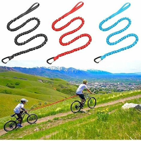 Cuerda de remolque para bicicleta de montaña para niños, cuerda elástica elástica para bicicleta para niños, accesorio para tirar detrás