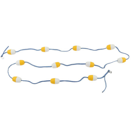 Cuerda de seguridad flotante reutilizable de PVC de 5 m x 7 cm, cuerda de separación para piscinas cubiertas.