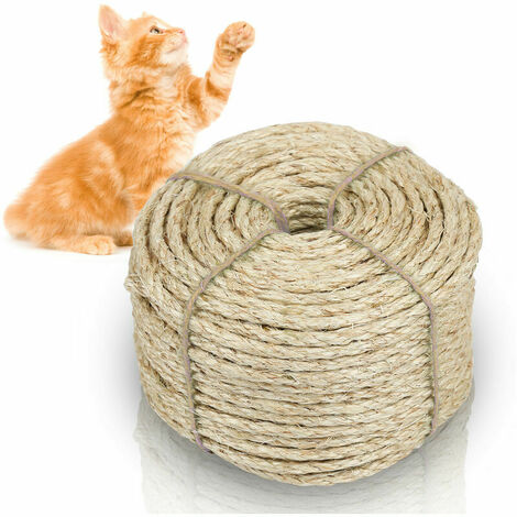Cuerda de sisal cuerdas correa gato árbol sisal cuerda natural diferentes longitudes 60000.8CM