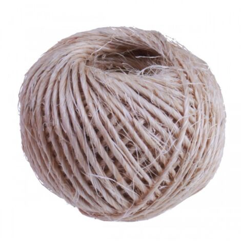 Cuerda de sisal DEDRA 36m - 2mm, 36kg resistente para trabajos de construcción y decoración