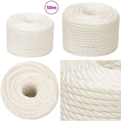 Cuerda de trabajo polipropileno blanco 24 mm 50 m - Cuerda polipropileno - Cuerda de trabajo blanca