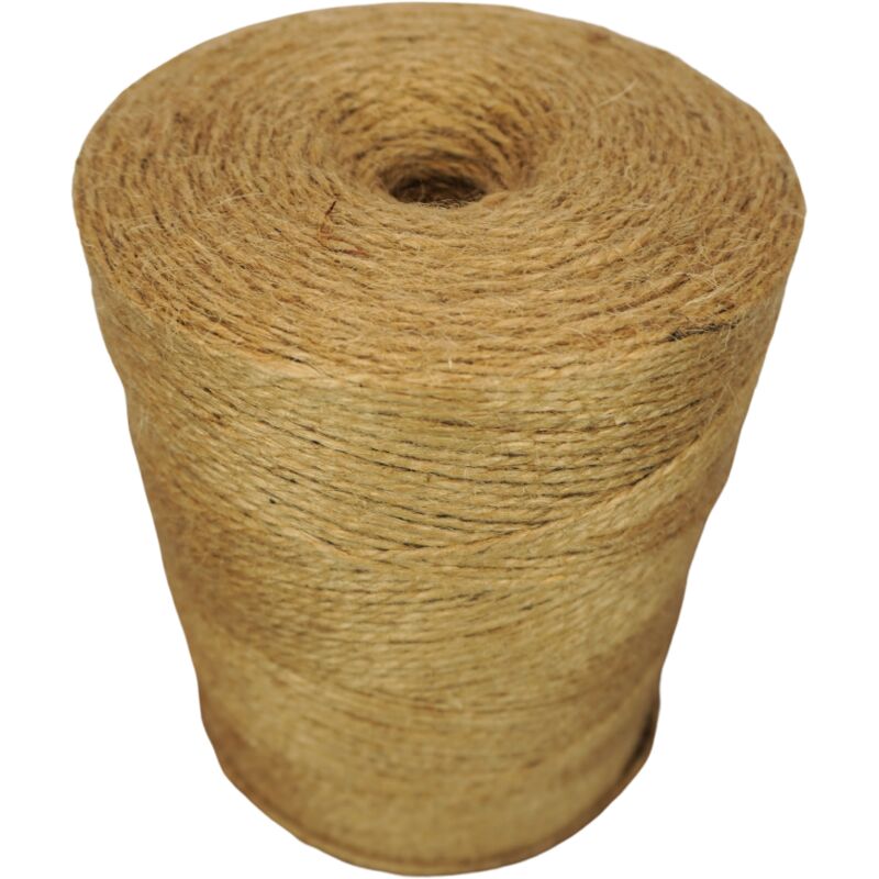 CUERDA DE YUTE 2mm 1000m DECORATIVA NATURAL PARA EMBALAJE MACRAME 1KG