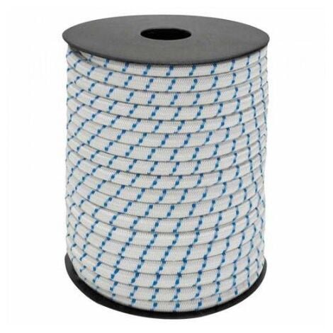 Cuerda elástica forrada 6 mm. rollo de 100 metros