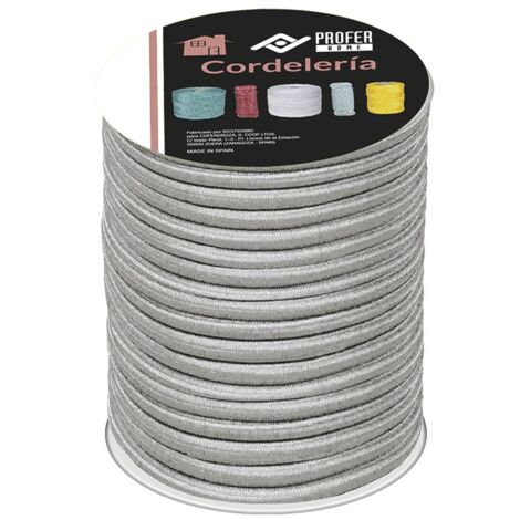 CUERDA ELASTICA PES 6MM BLAN - 25 M