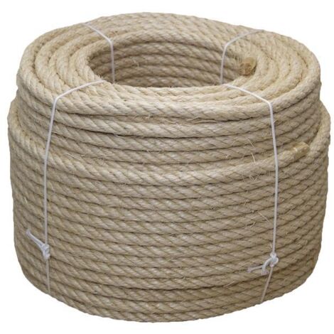 PLIMPO cuerda sisal 4 cabos 8 mm 100 mts natural