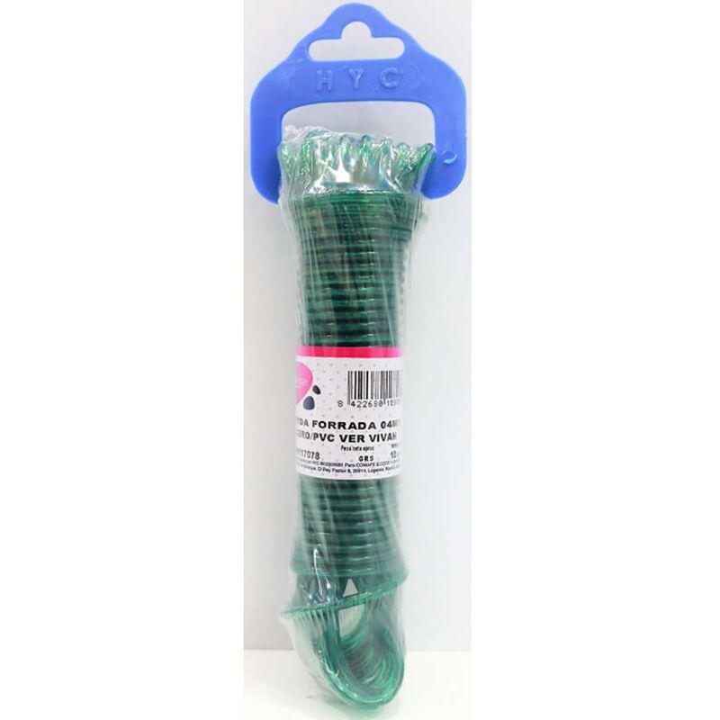 

Cuerda Fijacion Forrada 04Mm 10 Mt Acero/Pvc Verde Vivahogar Vh117078