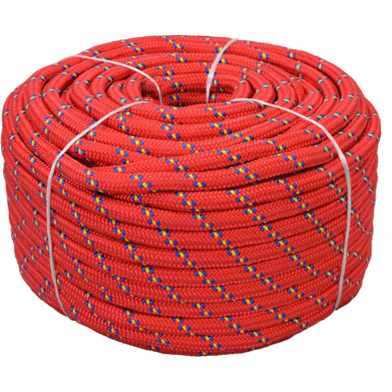 

vidaXL Cuerda Marina de Polipropileno 18 mm 50 m Roja