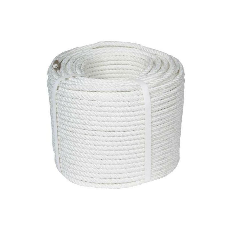 Corde torsadée en nylon/polyester mat - talla 8 mm.