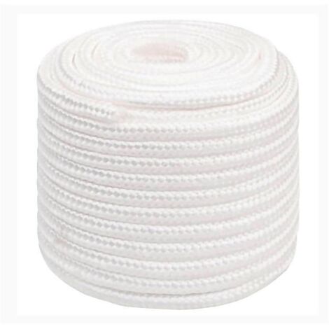 CUERDA NYLON MATE 12MM. BLANCA 100MT ROLLO