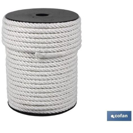 CUERDA NYLON MATE (3/Cabos) 6MM 100 M