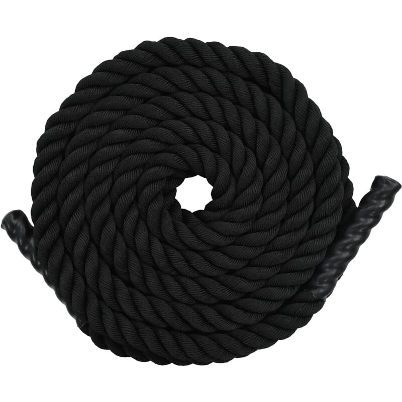 

Cuerda ondulatoria de poliéster 9 m negro - Negro - Vidaxl
