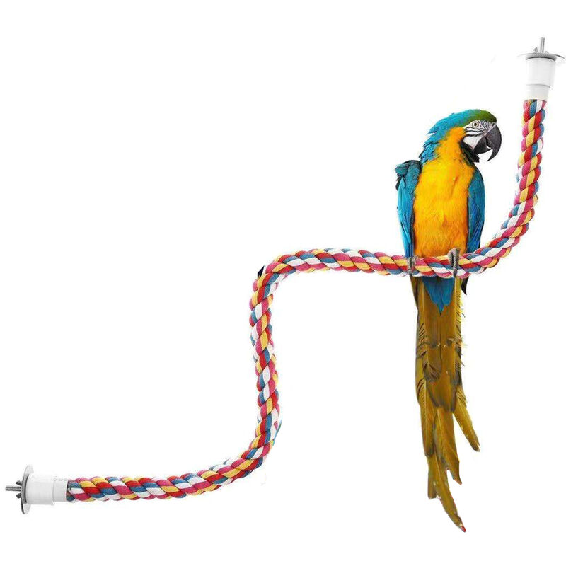 

Cuerda para pajaros, Juguetes para pajaros de perca, Cuerda para escalar pajaros, Juguete para masticar loros,Largo 60cm