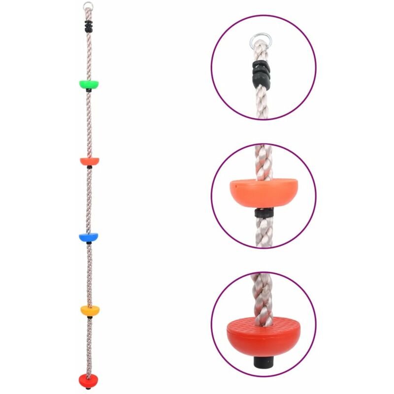 

Cuerda para trepar con plataformas 200 cm