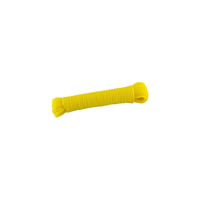 

Bobina 25 mt cuerda plastico 4mm. amarilla