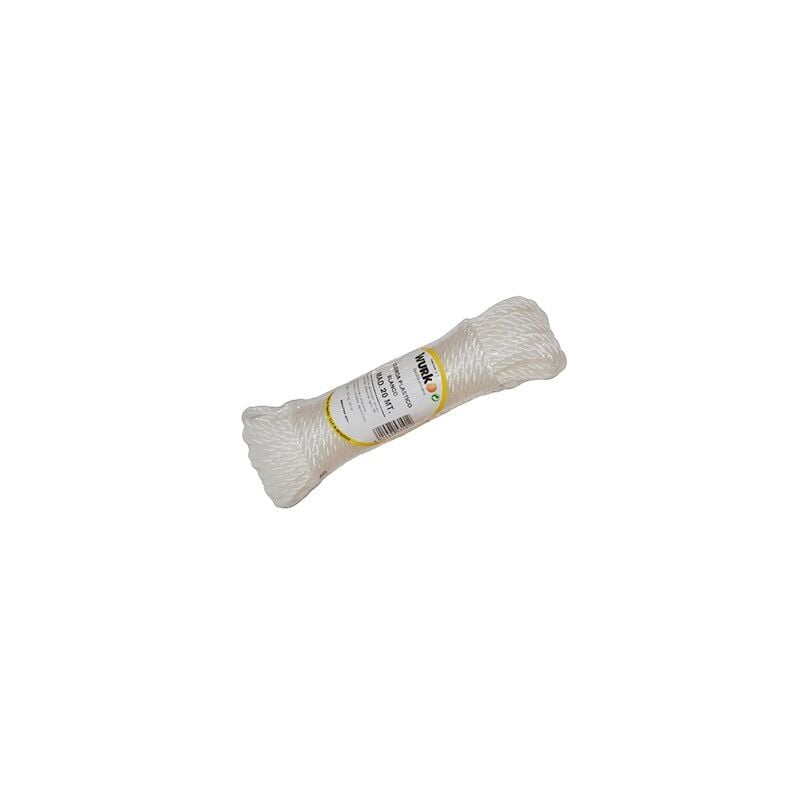 

Bobina 20 mt cuerda plastico 4mm. blanca