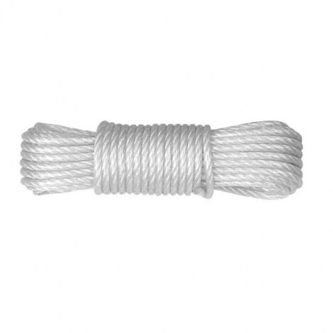 CUERDA PLASTICO FORRAD BL 5MM. X10M EHS