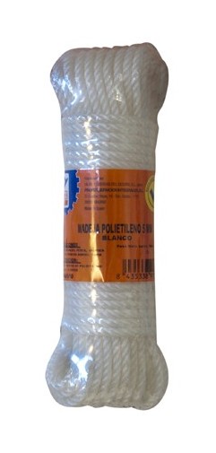 

Cuerda Polietileno 5 Mm Blanco - NEOFERR - PH0550 - 15 M..