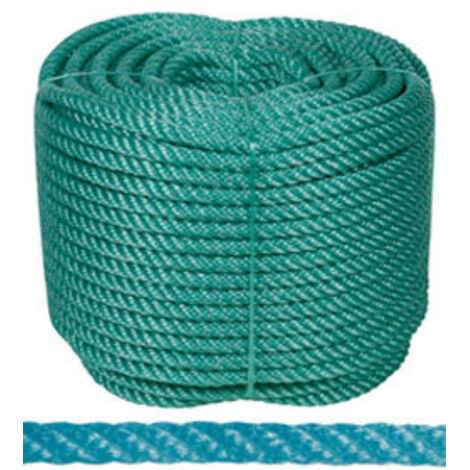 Cuerda Polietileno PEAD Verde Rombull — Rollos 8 a 20 mm Náutica Flotante Verde20mm Verde 100m
