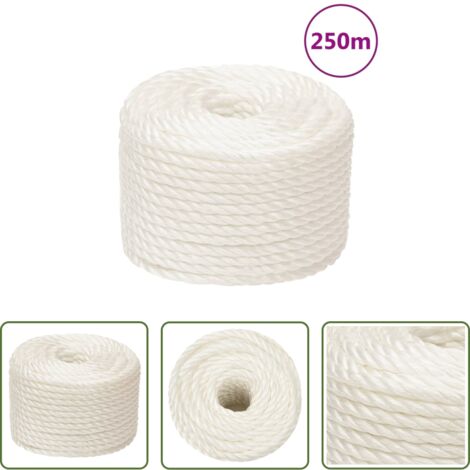 Cuerda polipropileno -  Cuerda de trabajo polipropileno blanco 12 mm 250 m