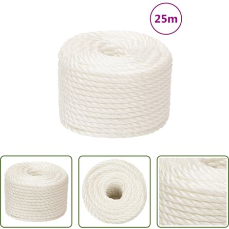 Cuerda polipropileno -  Cuerda de trabajo polipropileno blanco 14 mm 25 m