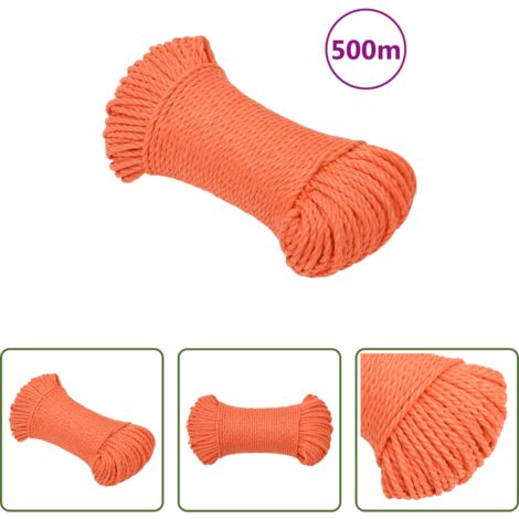 Cuerda polipropileno -  Cuerda de trabajo polipropileno naranja 3 mm 500 m
