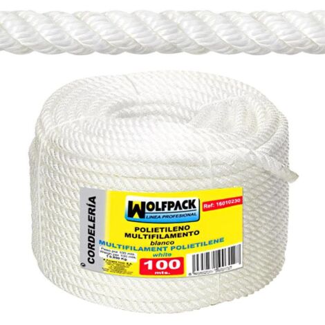 Cuerda Polipropileno Multifilamento (Rollo 100 m.)    6 mm.