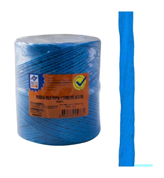 

Cuerda Rafia 1 Cbobina Azul - NEOFERR - PH0666 - 200 G..