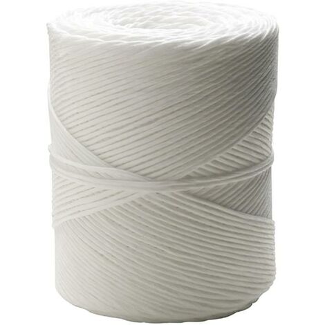 Cuerda rafia bobina 750 gramos color blanco