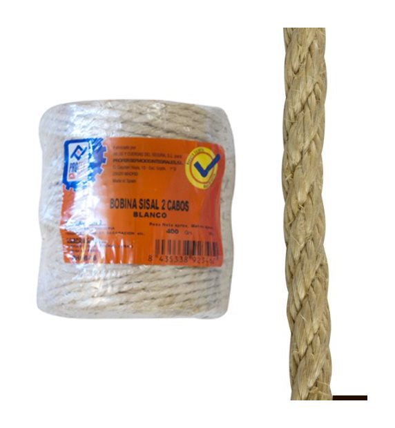 

Cuerda Sisal 2 Cabos Bobina - NEOFERR - PH0647 - 750 G..