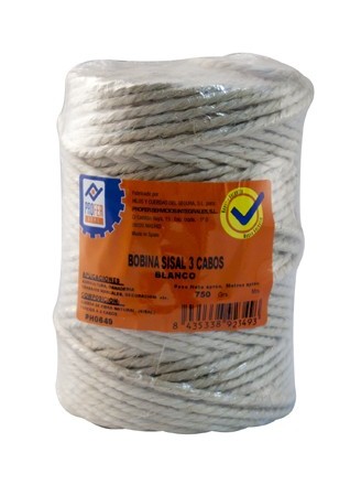 

Cuerda Sisal 3 Cabos Bobina - NEOFERR - PH0649 - 750 G..